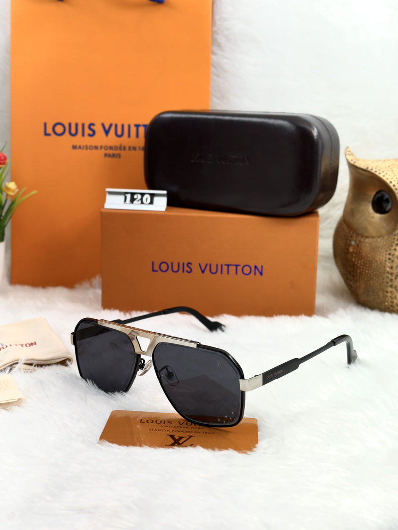 Premium Louis Vuitton-Inspired Sunglasses – Stylish Men's UV Protection Shades