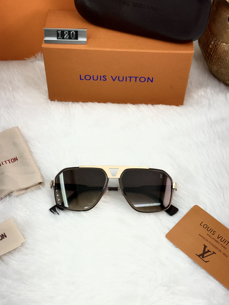 Luxury Louis Vuitton-Inspired Designer Sunglasses for Men – Premium Aviator Style
