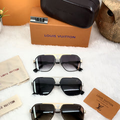 Luxury Louis Vuitton-Inspired Designer Sunglasses for Men – Premium Aviator Style