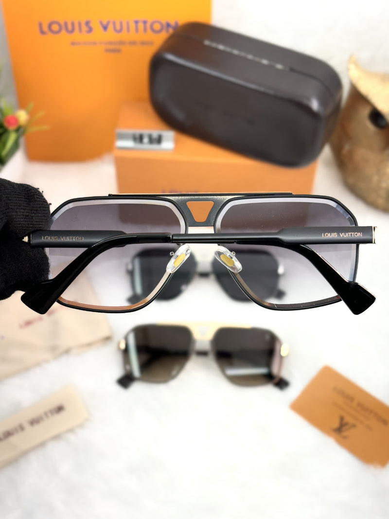 Luxury Louis Vuitton-Inspired Designer Sunglasses for Men – Premium Aviator Style