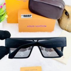 Luxury-Inspired LV Monogram Shield Sunglasses – Designer Look, Affordable Price