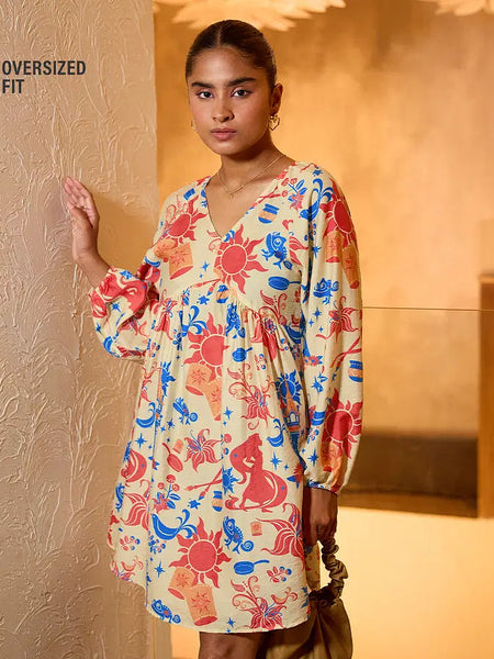 Sun & Symbol Oversized Boho Dress