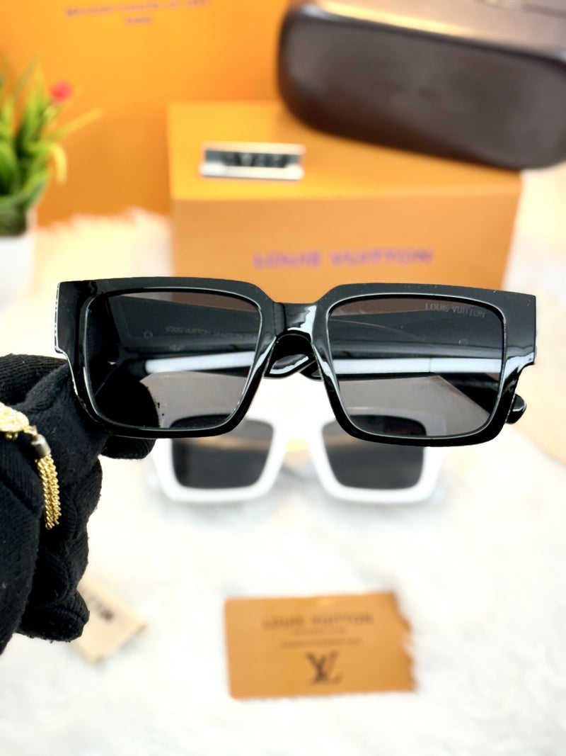 Premium Louis Vuitton Inspired Square Sunglasses – Unisex Fashion Eyewear (available in 3 Colors)