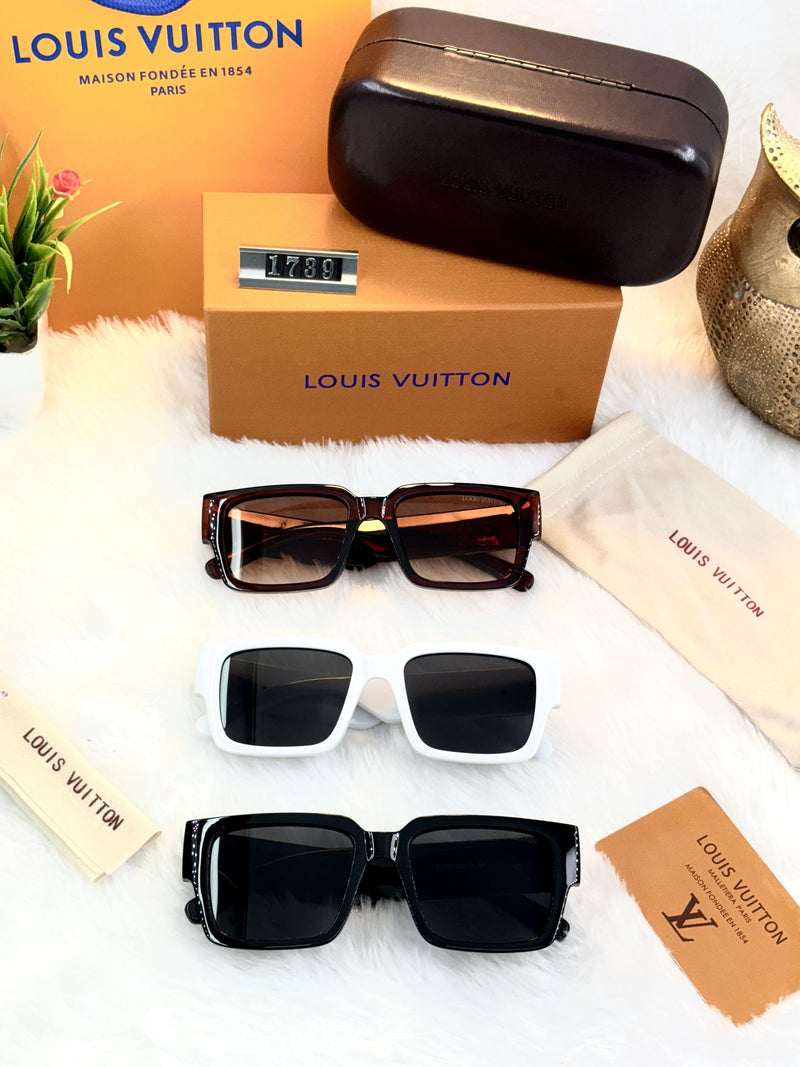 Premium Louis Vuitton Inspired Square Sunglasses – Unisex Fashion Eyewear (available in 3 Colors)