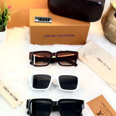 Premium Louis Vuitton Inspired Square Sunglasses – Unisex Fashion Eyewear (available in 3 Colors)