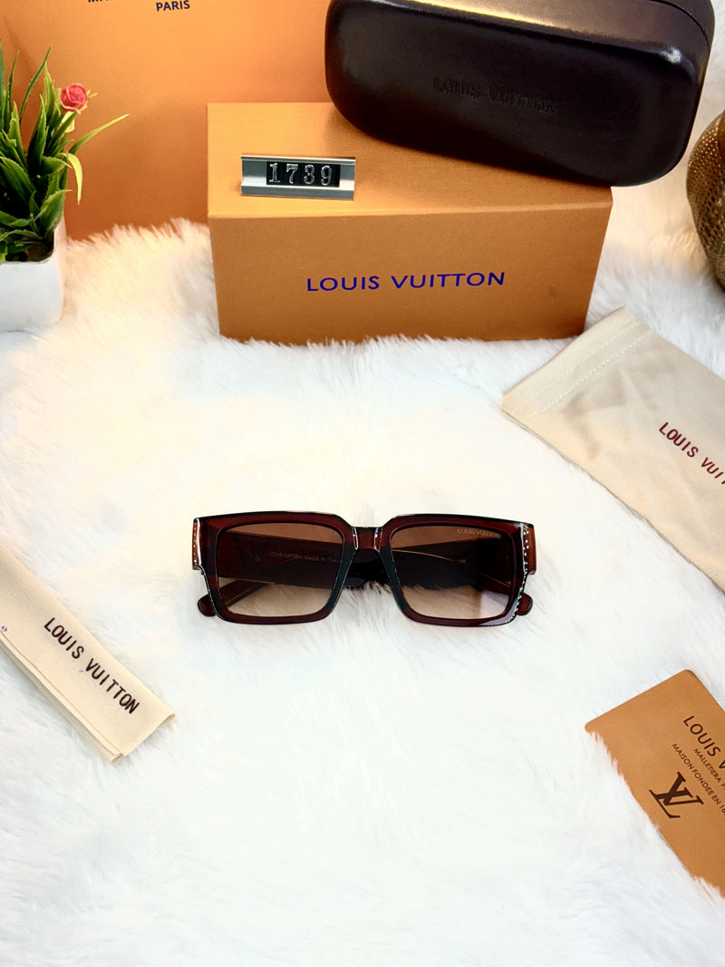 Premium Louis Vuitton Inspired Square Sunglasses – Unisex Fashion Eyewear (available in 3 Colors)