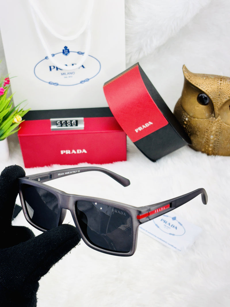 Premium Replica Prada Rectangle Sunglasses – Trendy Designer-Inspired Eyewear for Men