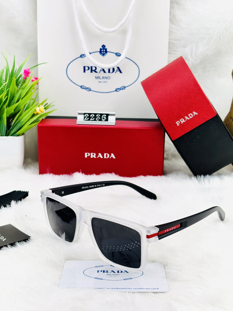 Premium Replica Prada Rectangle Sunglasses – Trendy Designer-Inspired Eyewear for Men