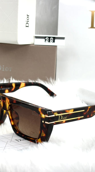 Dior-Inspired Tortoise Shell Sunglasses – Premium Designer Replica for Men & Women