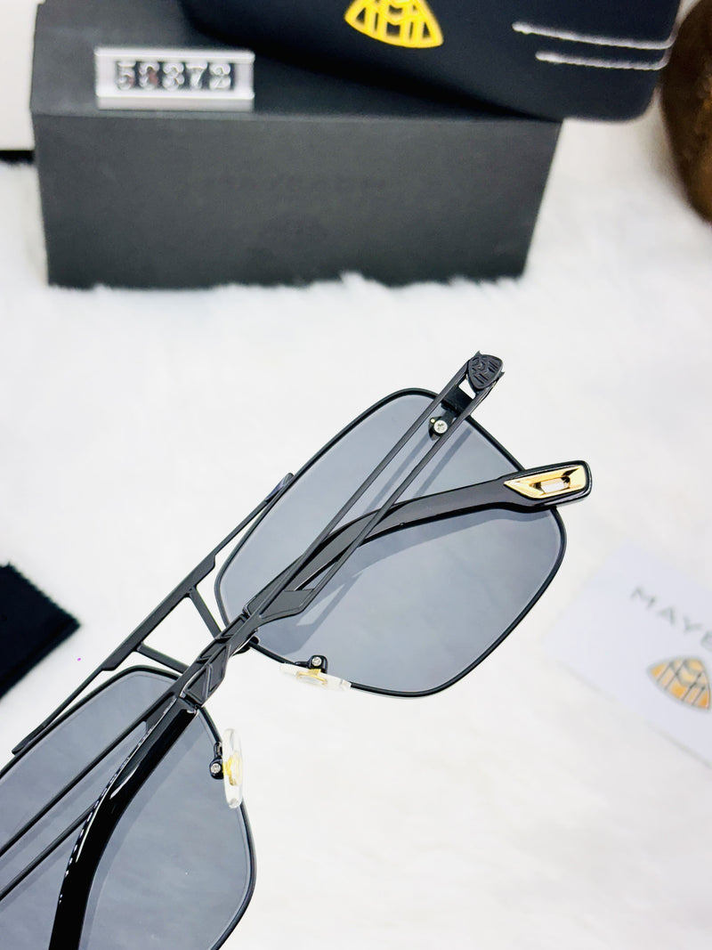 Maybach Style Luxury Square Sunglasses for Men – Bold & Elegant Look