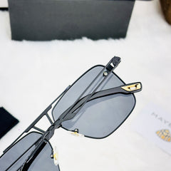Maybach Style Luxury Square Sunglasses for Men – Bold & Elegant Look