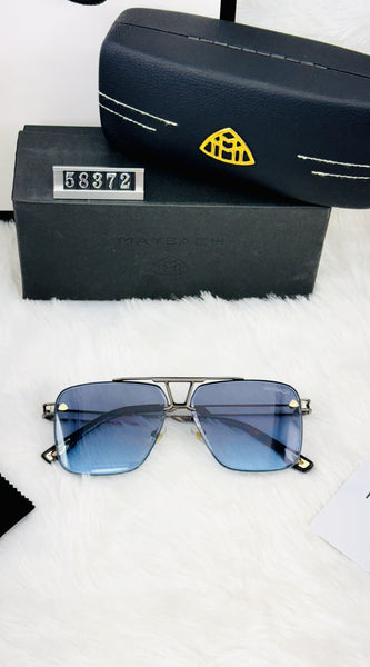 Maybach Style Luxury Square Sunglasses for Men – Bold & Elegant Look