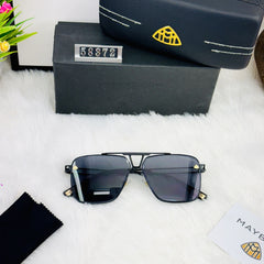 Maybach Style Luxury Square Sunglasses for Men – Bold & Elegant Look