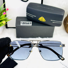 Maybach Style Luxury Square Sunglasses for Men – Bold & Elegant Look