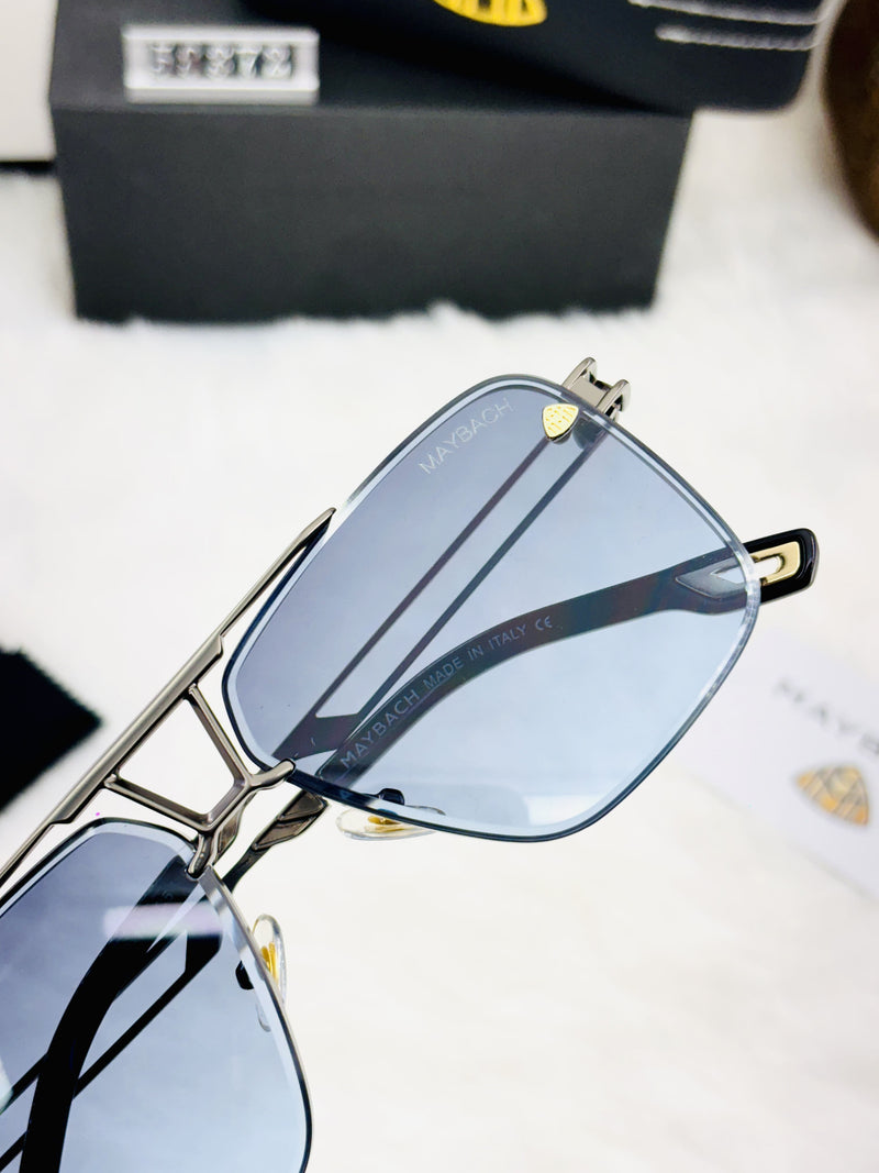 Maybach Style Luxury Square Sunglasses for Men – Bold & Elegant Look