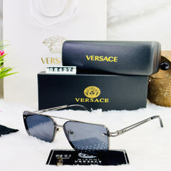 Versace Men’s Square Shield Sunglasses – Model 58427 | Luxury Statement Eyewear