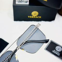 Versace Men’s Square Shield Sunglasses – Model 58427 | Luxury Statement Eyewear