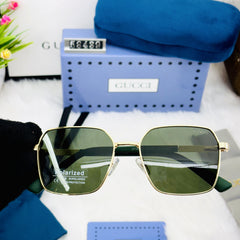 Luxury Polarized Square Sunglasses for Men – Gucci Style | UV Protection
