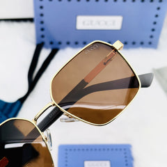 Luxury Polarized Square Sunglasses for Men – Gucci Style | UV Protection