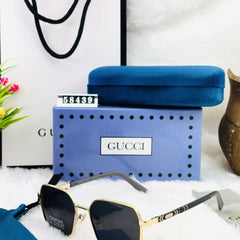 Luxury Polarized Square Sunglasses for Men – Gucci Style | UV Protection