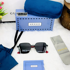 Luxury Polarized Square Sunglasses for Men – Gucci Style | UV Protection