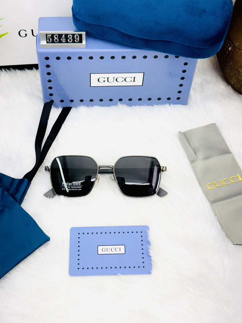 Luxury Polarized Square Sunglasses for Men – Gucci Style | UV Protection