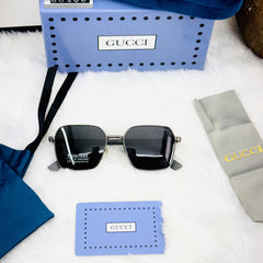 Luxury Polarized Square Sunglasses for Men – Gucci Style | UV Protection