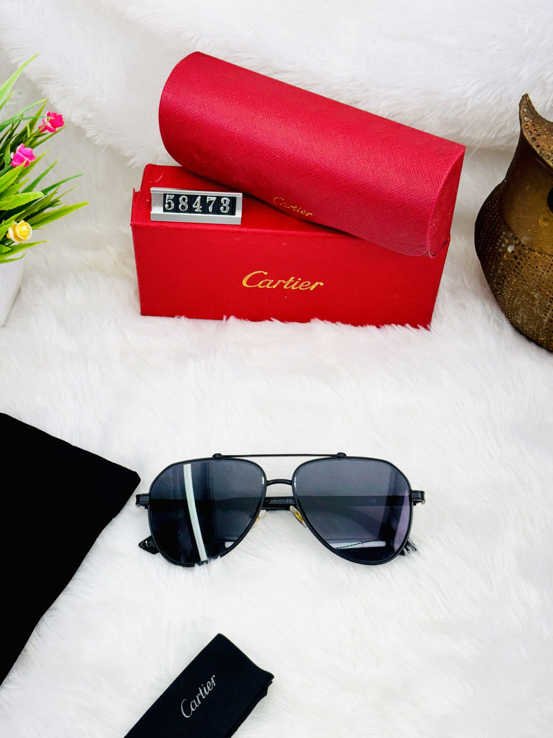 Cartier Style Men’s Aviator Sunglasses – Gradient Lenses & Premium Metal Frame