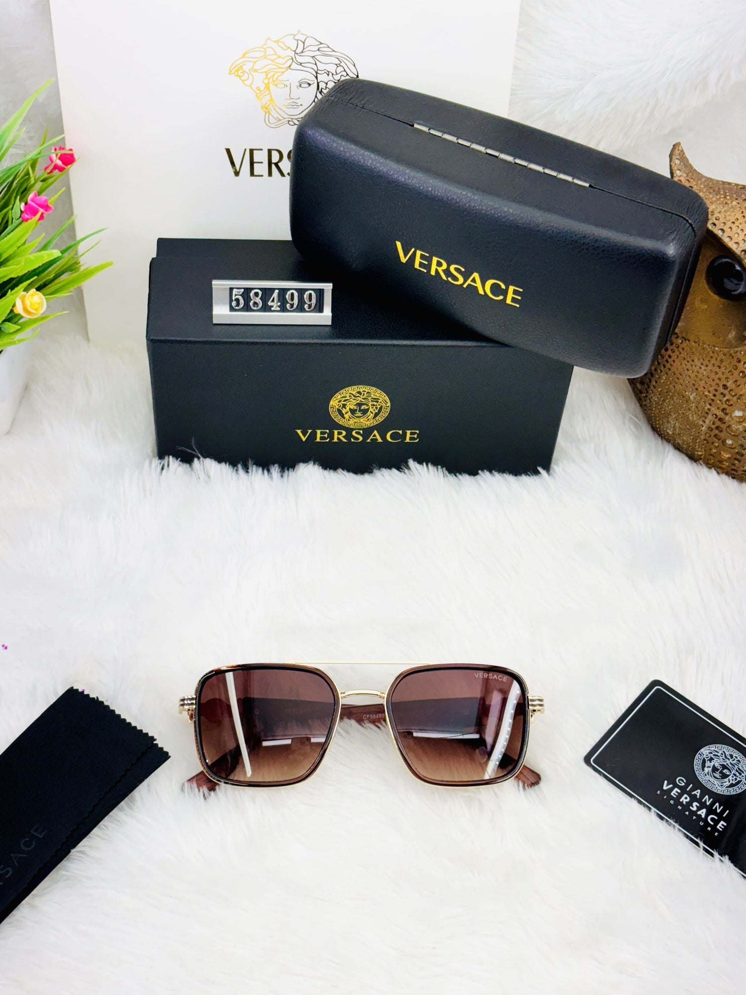 Luxury Square Frame luxury Style Sunglasses for Men & Women – UV400 Protection