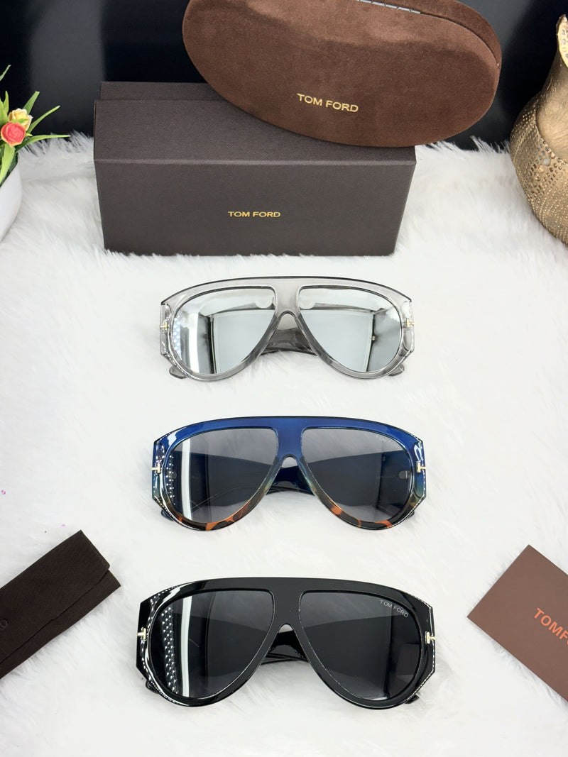 Tom Ford Oversized Shield Sunglasses – Stylish Unisex Luxury Eyewear
