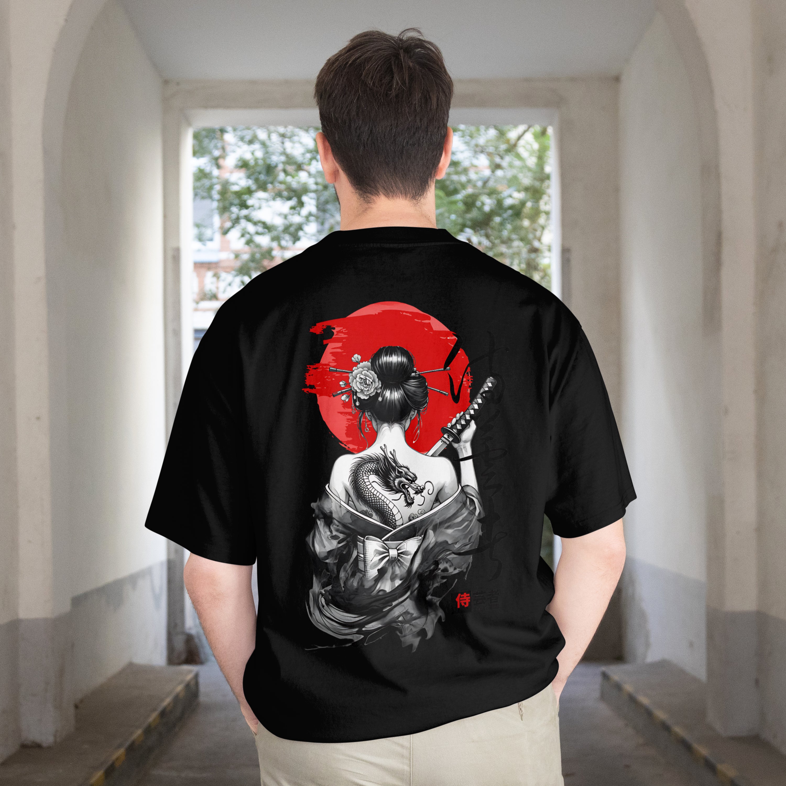 Premium Samurai Art Oversized T-Shirt
