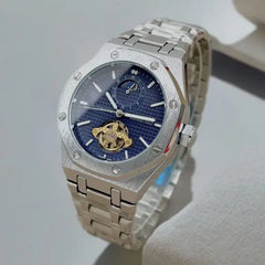 Audemars Piguet Royal Oak Style Luxury Automatic Watch with Moonphase – Stainless Steel Men’s Timepiece