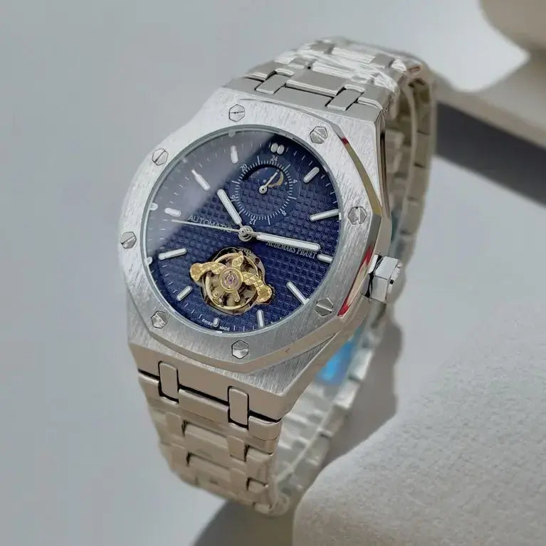 Audemars Piguet Royal Oak Style Luxury Automatic Watch with Moonphase – Stainless Steel Men’s Timepiece