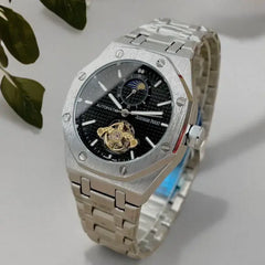 Audemars Piguet Royal Oak Style Luxury Automatic Watch with Moonphase – Stainless Steel Men’s Timepiece