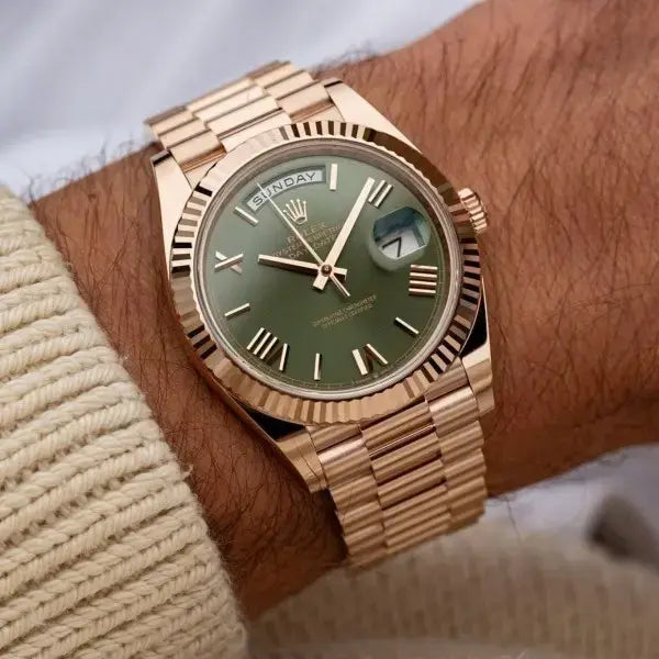 Rolex Day-Date & Datejust Men's Luxury Watches – Roman Dial, Gold & Silver Finishes