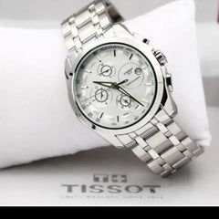 Elegant Tissot Chronograph-Style Men's Watch | Stainless Steel Luxury Wristwatch