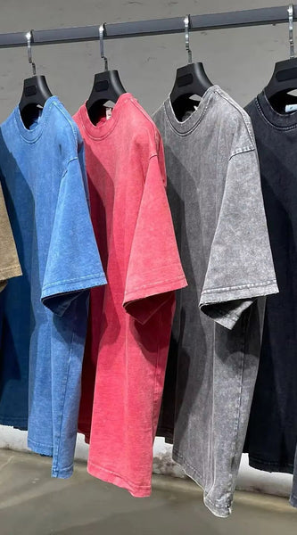 ACID WASH PLAIN TSHIRTS