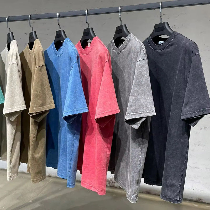 ACID WASH PLAIN TSHIRTS
