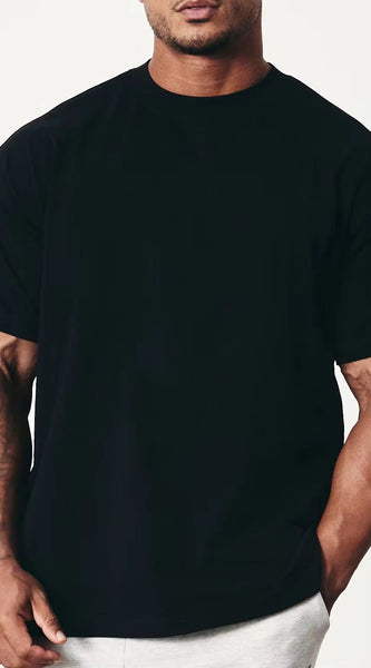 Premium Plain Cotton T-Shirt – 240 GSM | 100% Cotton | Zero Shrink | Bio-Washed | Branded Quality