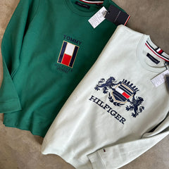 Premium Winter Sweatshirt for Men – Heavy Embroidery | 100% Cotton Fleece