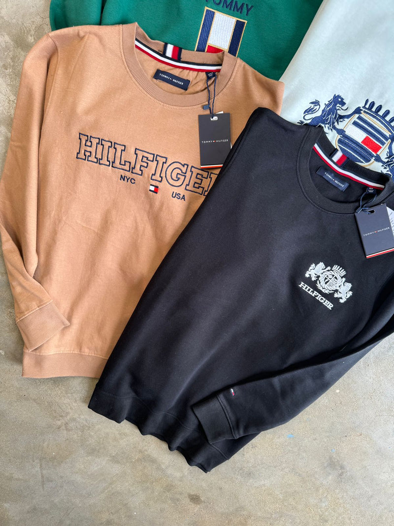 Premium Winter Sweatshirt for Men – Heavy Embroidery | 100% Cotton Fleece