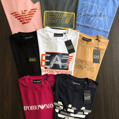 Premium Tees – EA7 Graphic Series | 100% Cotton | Luxury Fit